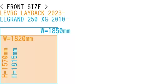 #LEVRG LAYBACK 2023- + ELGRAND 250 XG 2010-